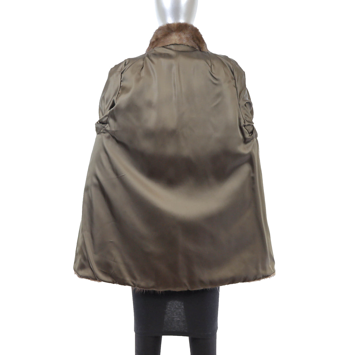 Brown Mink Jacket- Size S-M