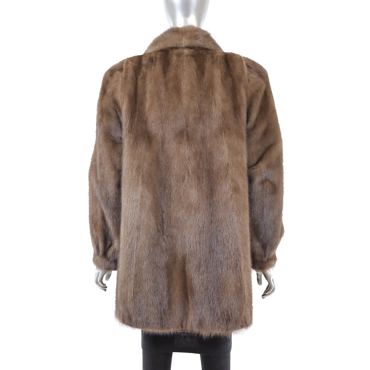 Brown Mink Jacket- Size S-M