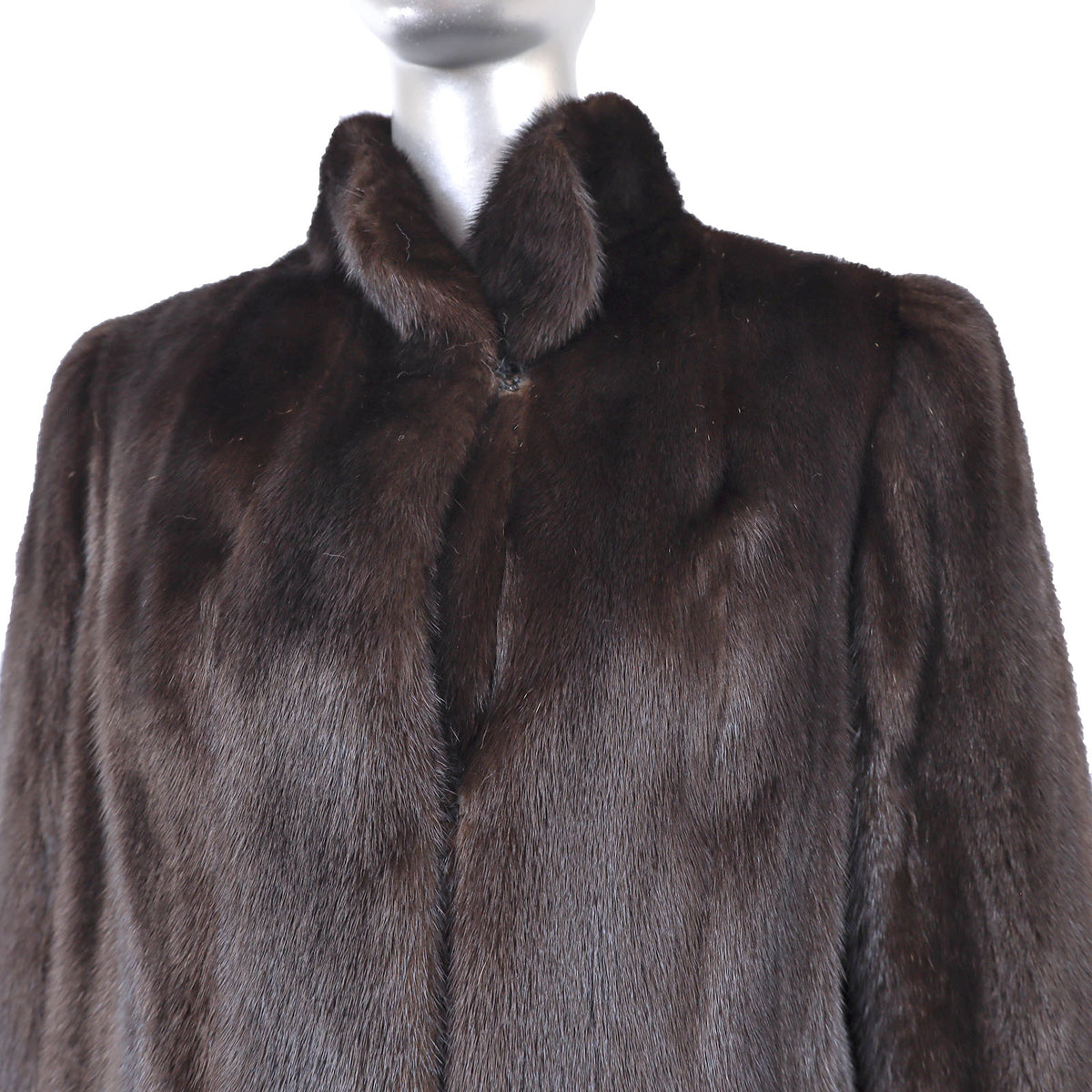 Dark Brown Mink Jacket- Size S