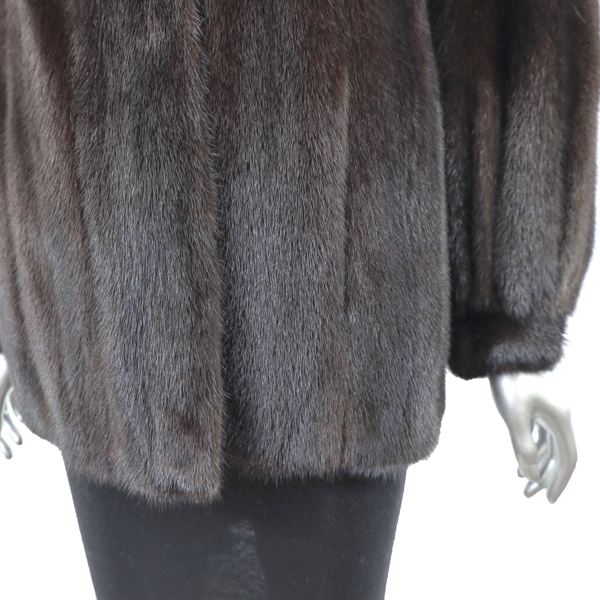 Dark Brown Mink Jacket- Size S