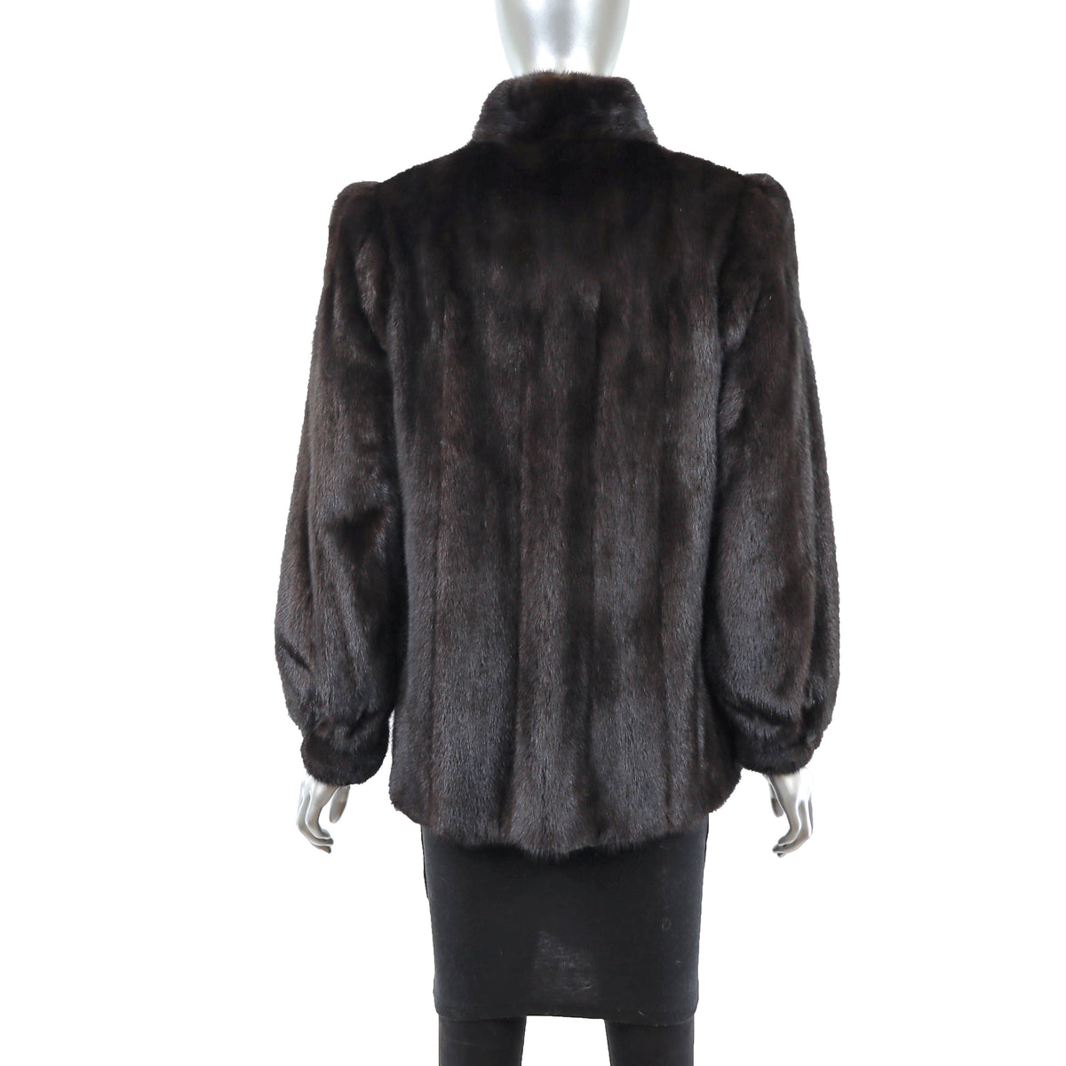 Dark Brown Mink Jacket- Size S