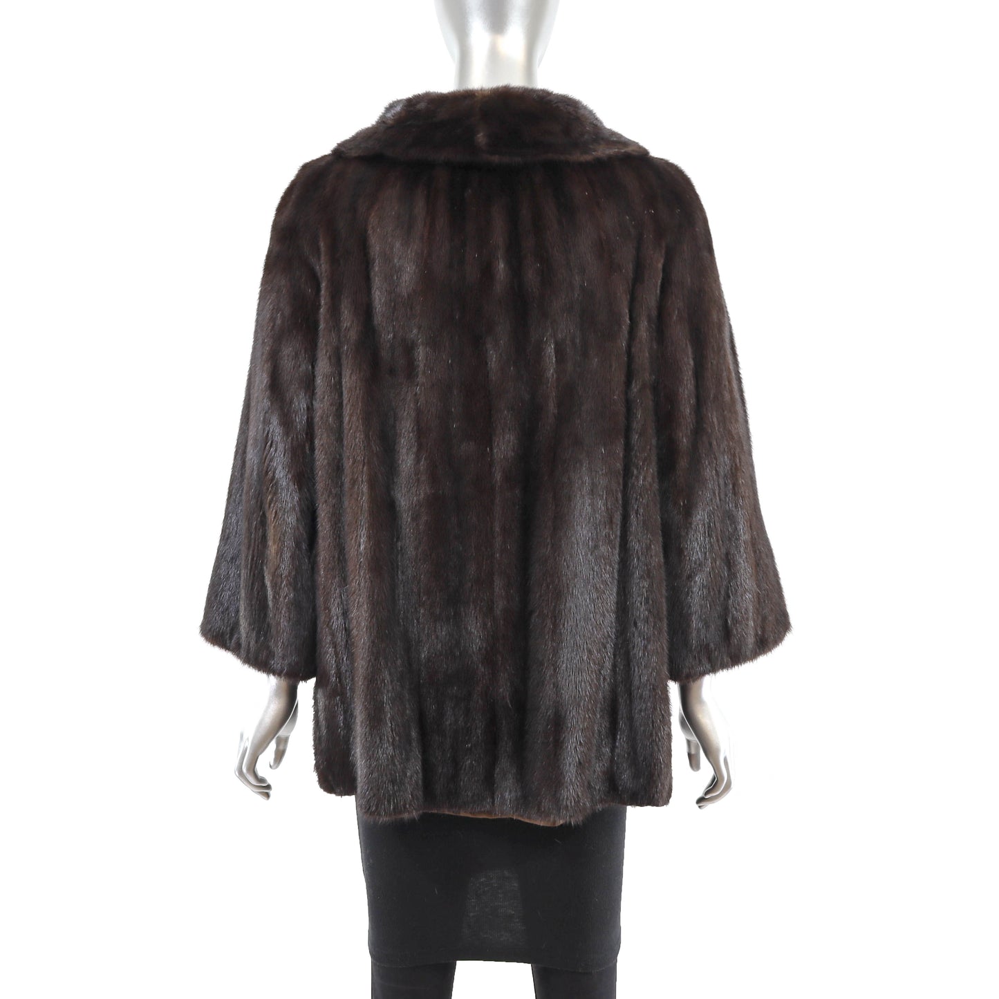 Dark Mahogany Mink Jacket- Size S