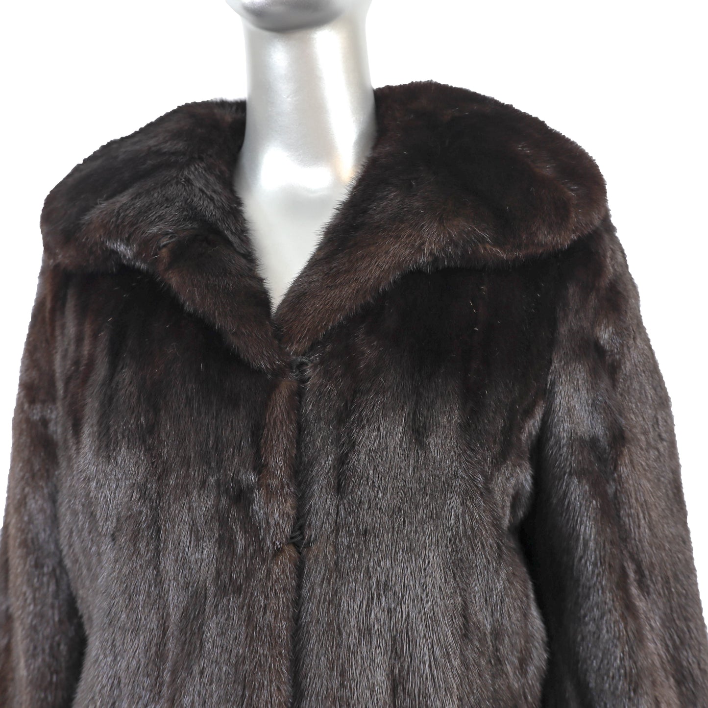 Dark Brown Mink Jacket- Size M