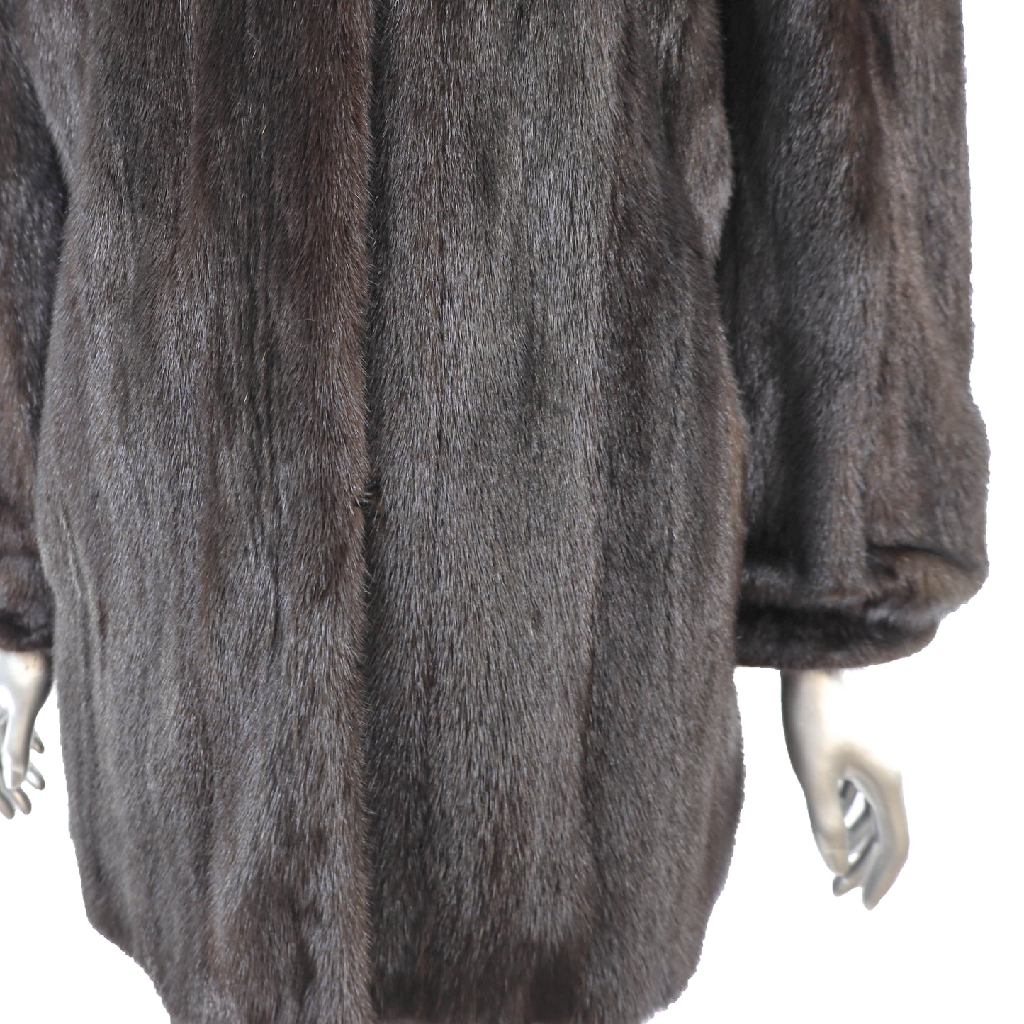 Dark Brown Mink Jacket- Size M