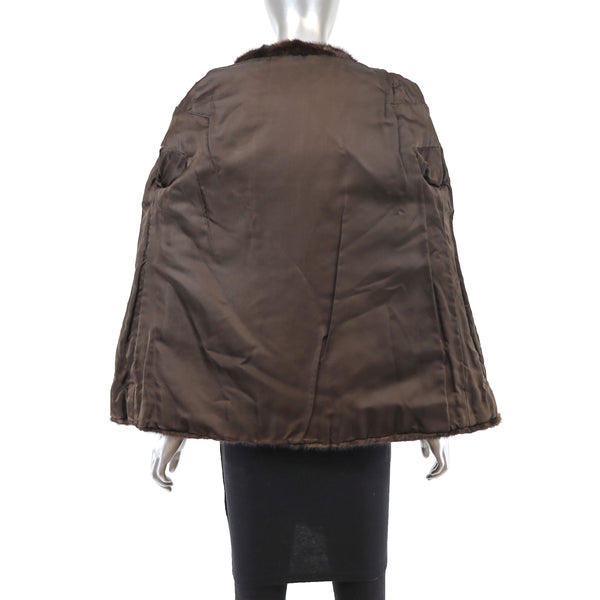 Mahogany Mink Jacket- Size S