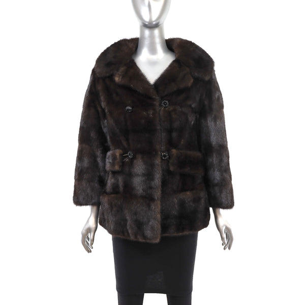 Mahogany Mink Jacket- Size S