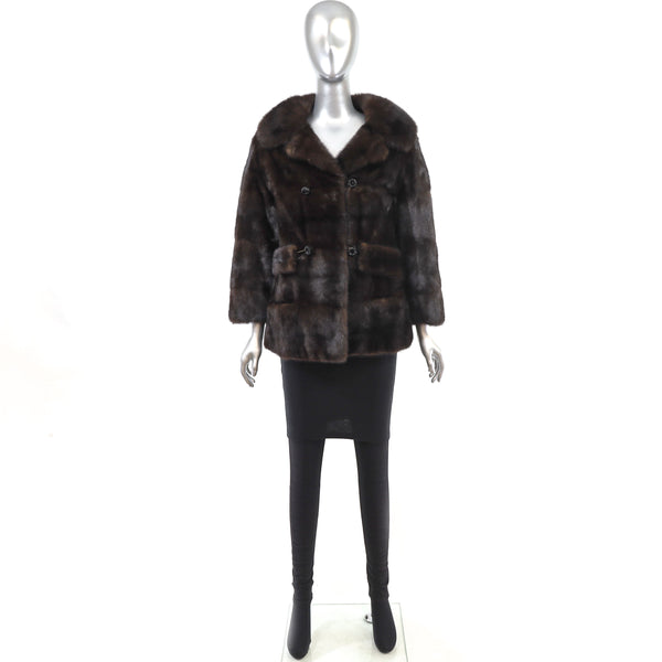 Mahogany Mink Jacket- Size S