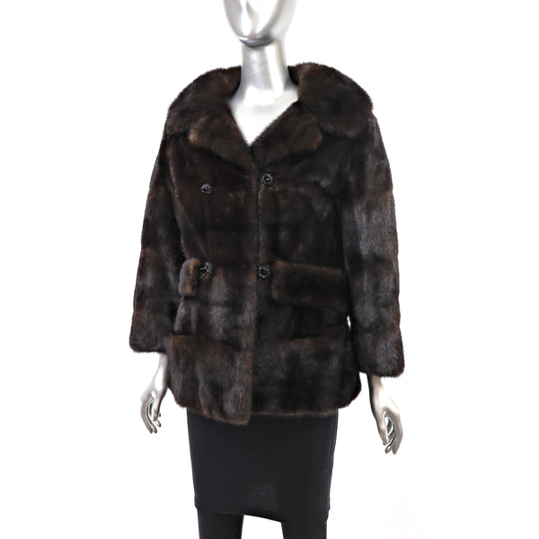 Mahogany Mink Jacket- Size S