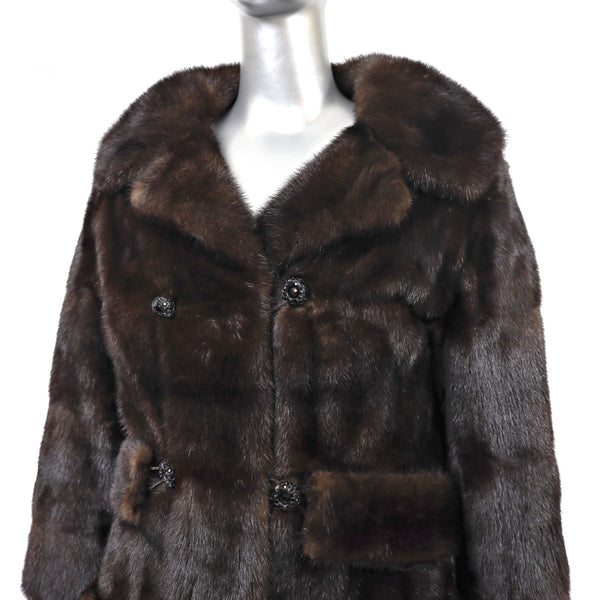 Mahogany Mink Jacket- Size S