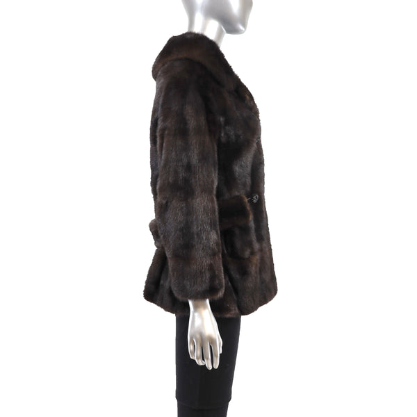 Mahogany Mink Jacket- Size S