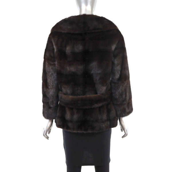 Mahogany Mink Jacket- Size S