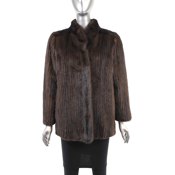 Mahogany Mink Corded Jacket- Size S
