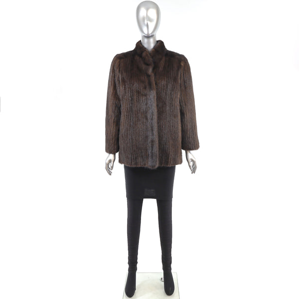 Mahogany Mink Corded Jacket- Size S