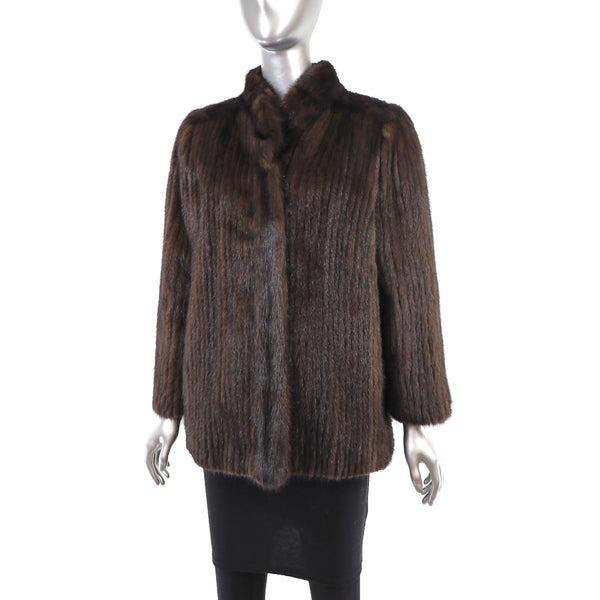 Mahogany Mink Corded Jacket- Size S