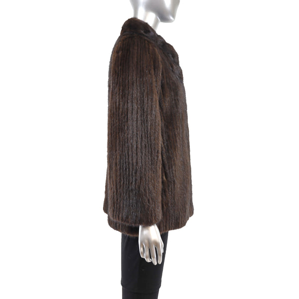 Mahogany Mink Corded Jacket- Size S