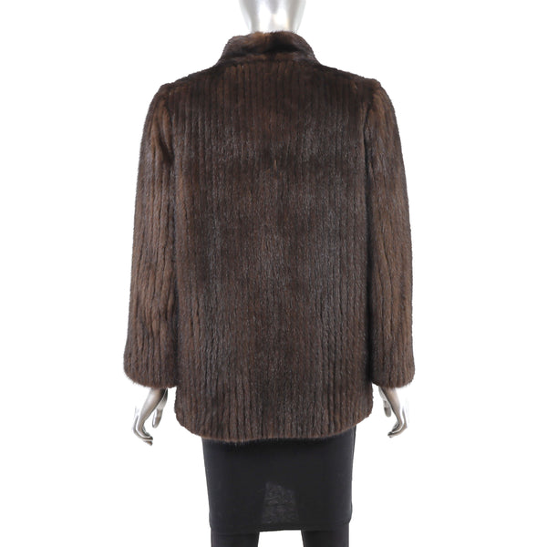 Mahogany Mink Corded Jacket- Size S