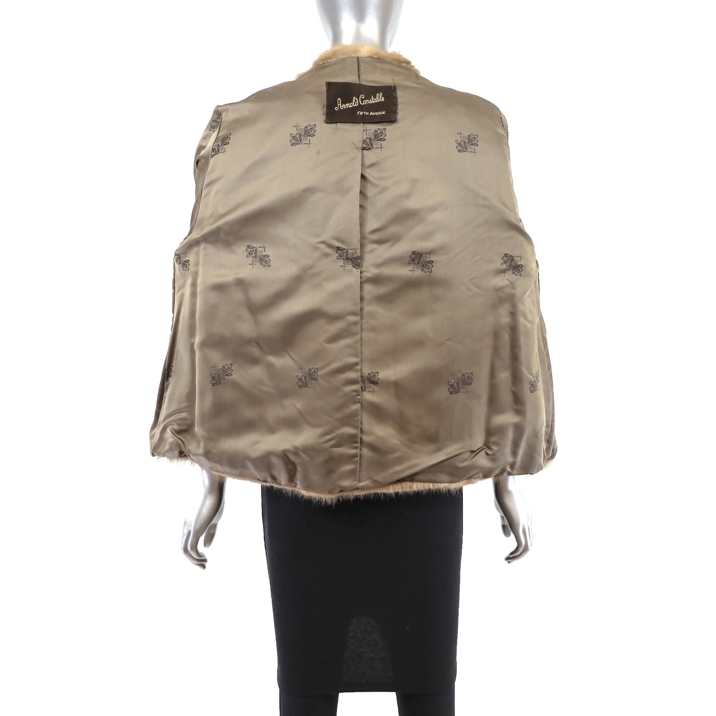Light Brown Mink Jacket- Size XL