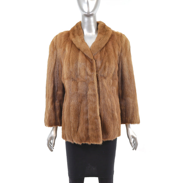 Blonde Mink Jacket- Size M
