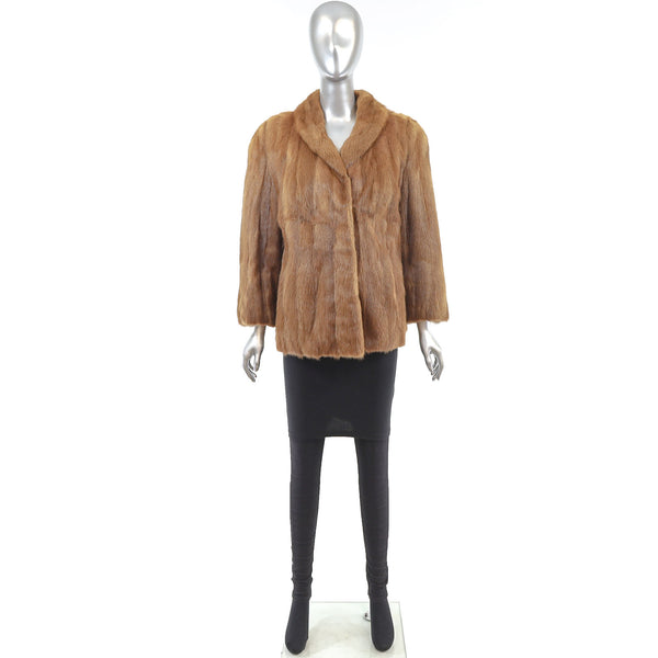 Blonde Mink Jacket- Size M