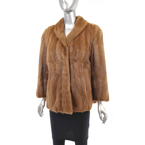Blonde Mink Jacket- Size M