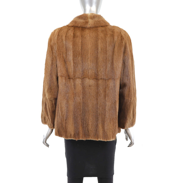 Blonde Mink Jacket- Size M