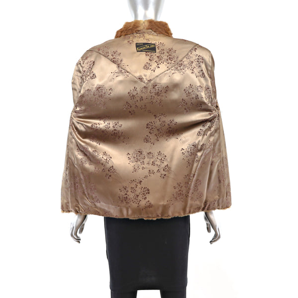 Blonde Mink Jacket- Size M