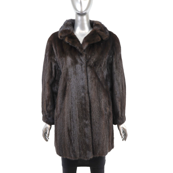 Mahogany Mink 3/4 Jacket - Size M