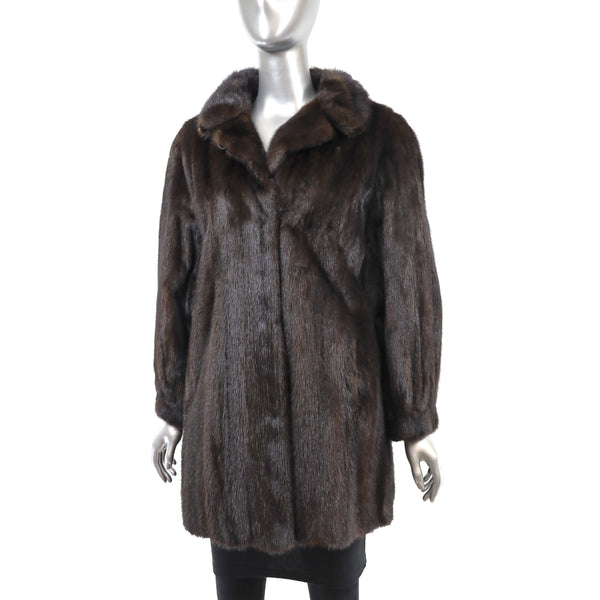 Mahogany Mink 3/4 Jacket - Size M