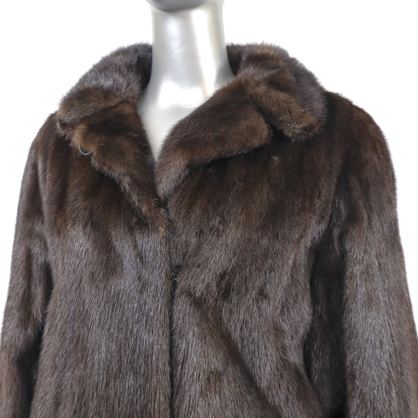 Mahogany Mink 3/4 Jacket - Size M
