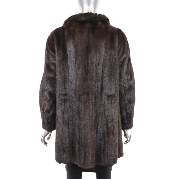 Mahogany Mink 3/4 Jacket - Size M