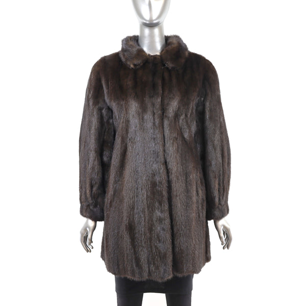 Mahogany Mink 3/4 Jacket - Size M