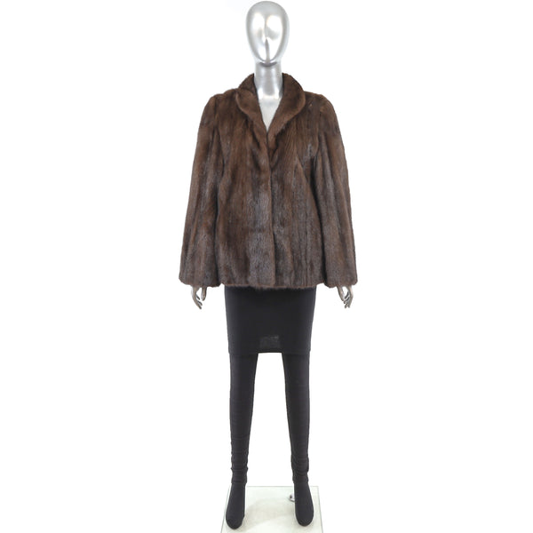 Mahogany Mink Jacket- Size M