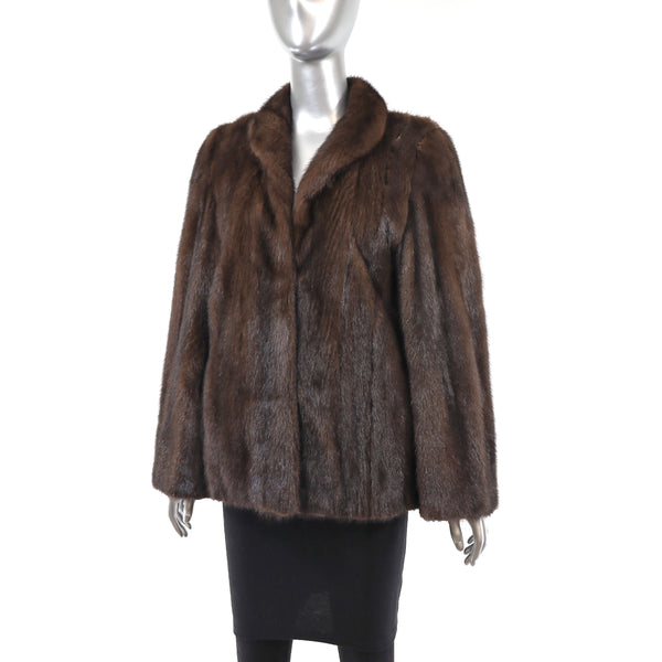 Mahogany Mink Jacket- Size M