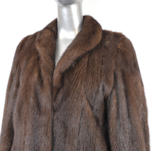 Mahogany Mink Jacket- Size M