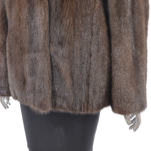 Mahogany Mink Jacket- Size M