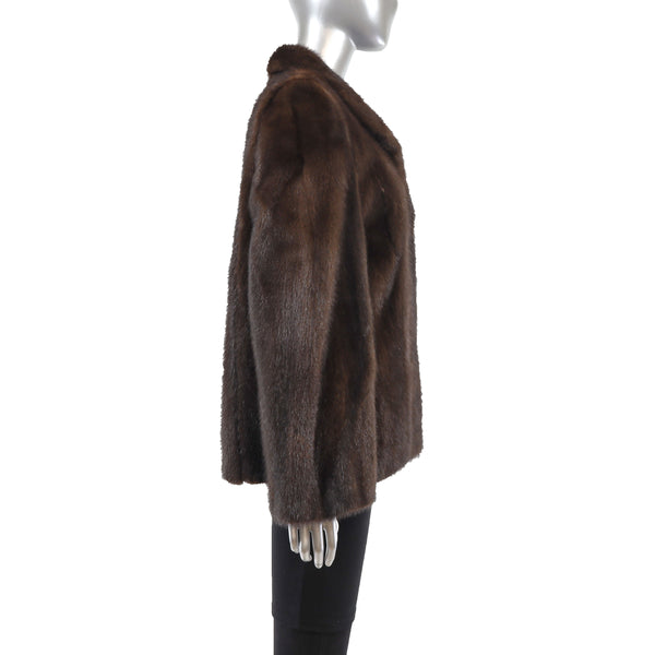 Mahogany Mink Jacket- Size M