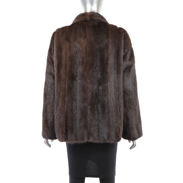 Mahogany Mink Jacket- Size M