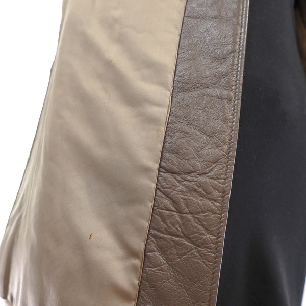 Autumn Haze Mink Jacket with Leather Insert- Size M
