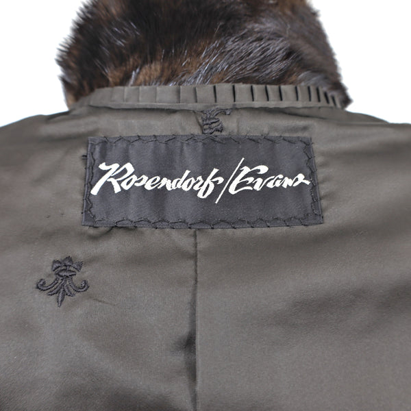 Rosendorf Evans Horizontal Mahogany Mink Jacket- Size S