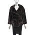 Mahogany Horizontal Mink Jacket- Size S