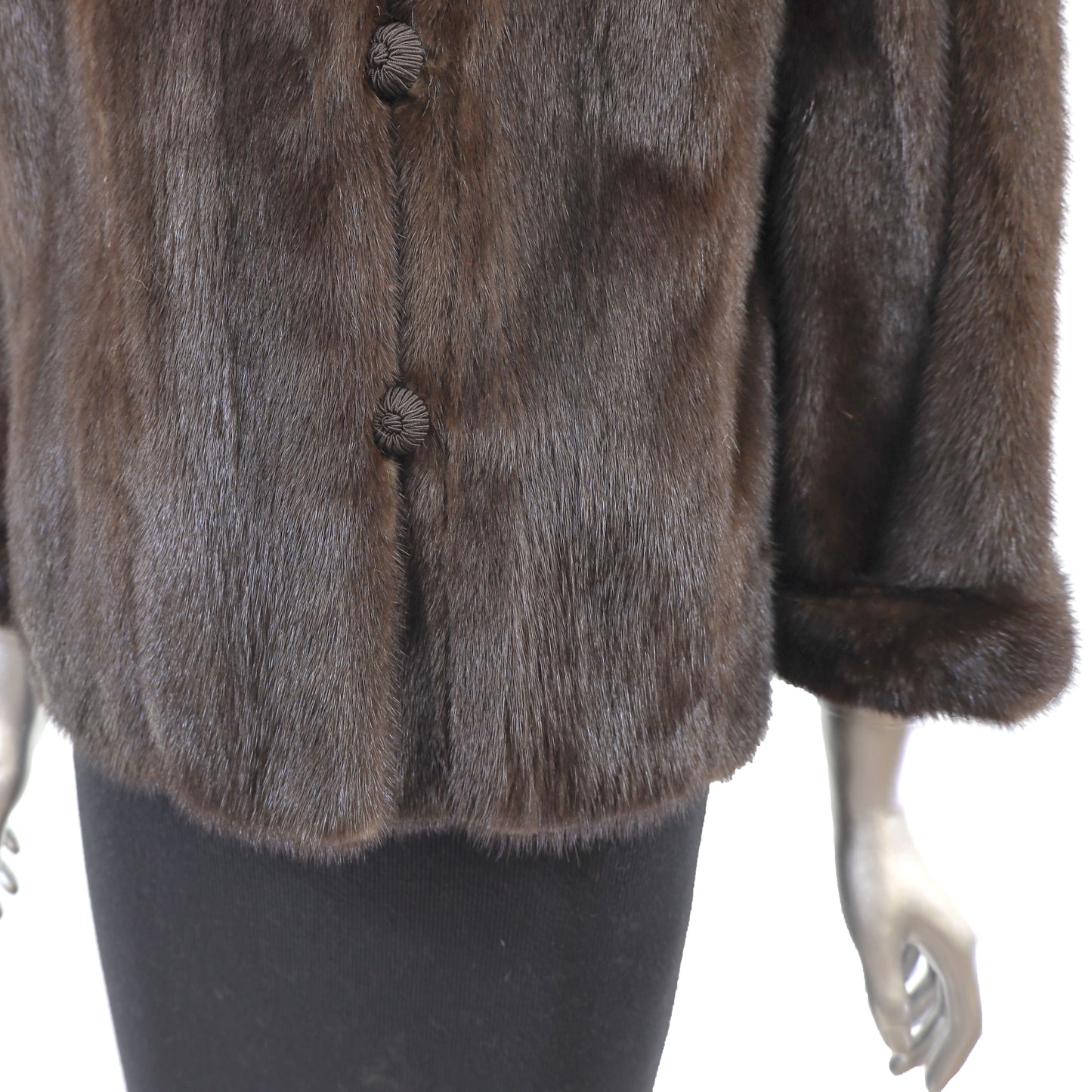 Brown Bolero Mink Jacket- Size M