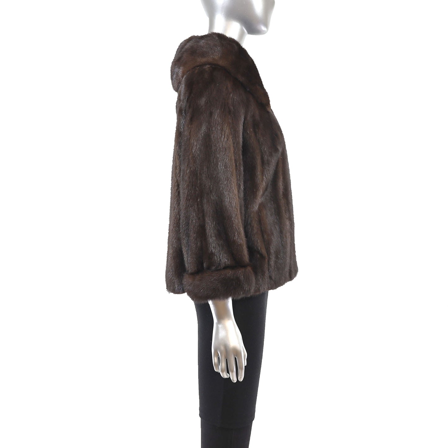 Brown Bolero Mink Jacket- Size M