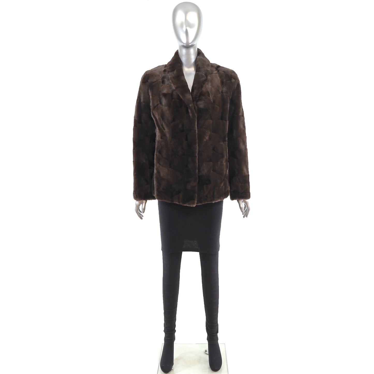Section Sheared Mink Jacket- Size S