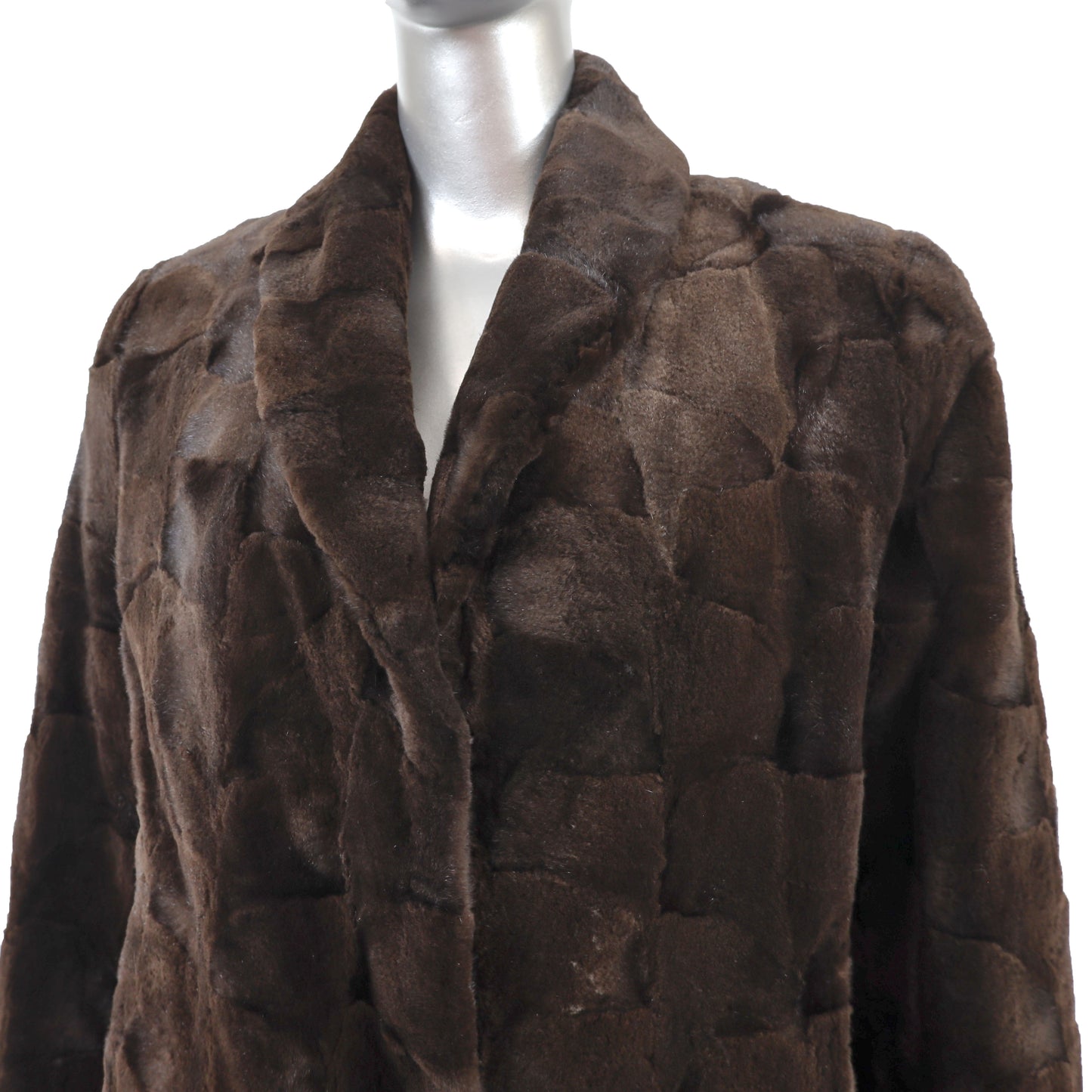 Section Sheared Mink Jacket- Size S