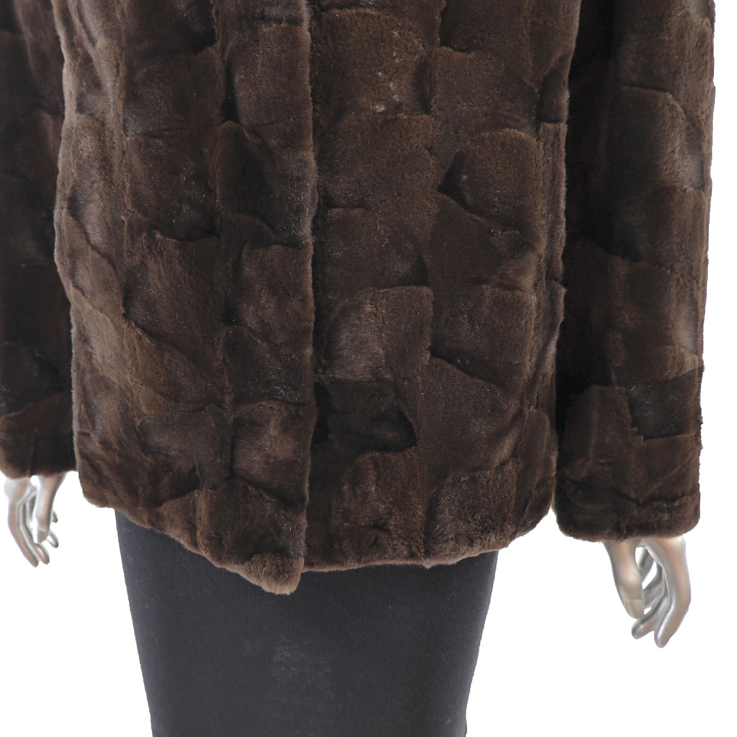 Section Sheared Mink Jacket- Size S
