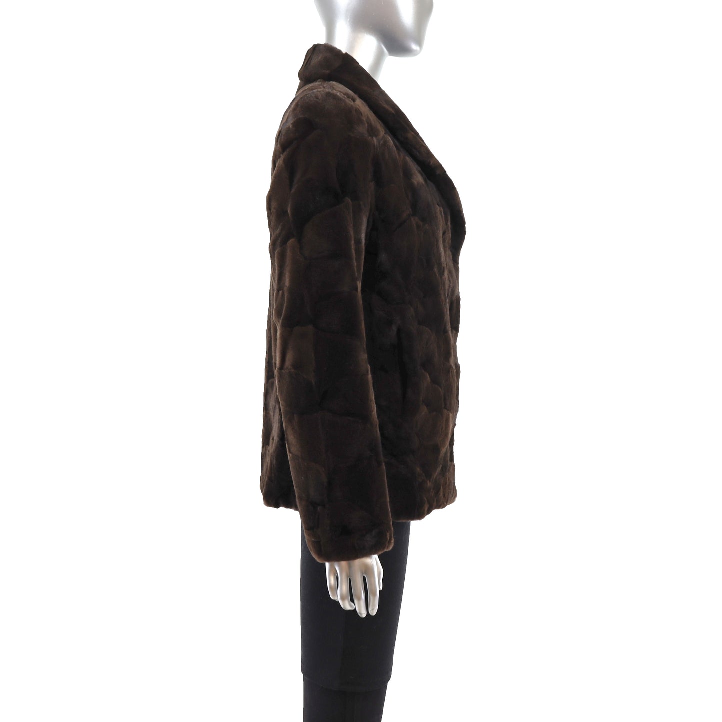 Section Sheared Mink Jacket- Size S