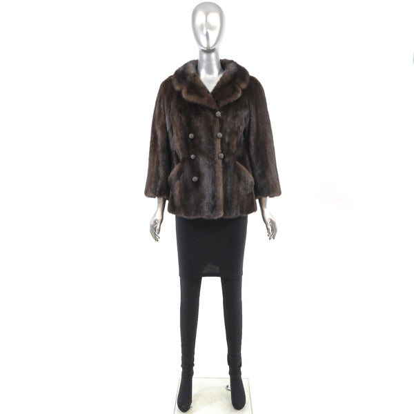 Mahogany Mink Jacket- Size M