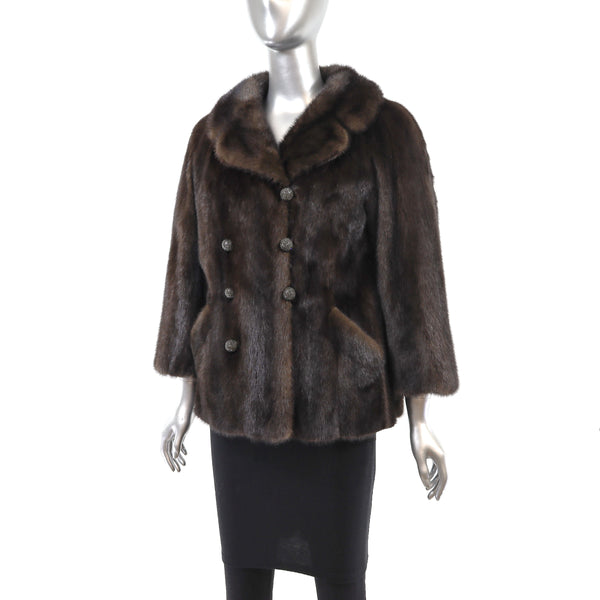 Mahogany Mink Jacket- Size M