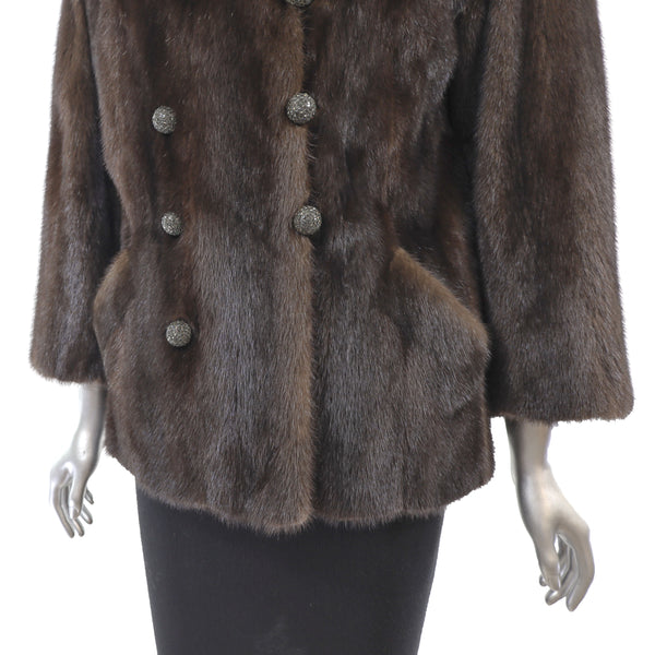 Mahogany Mink Jacket- Size M