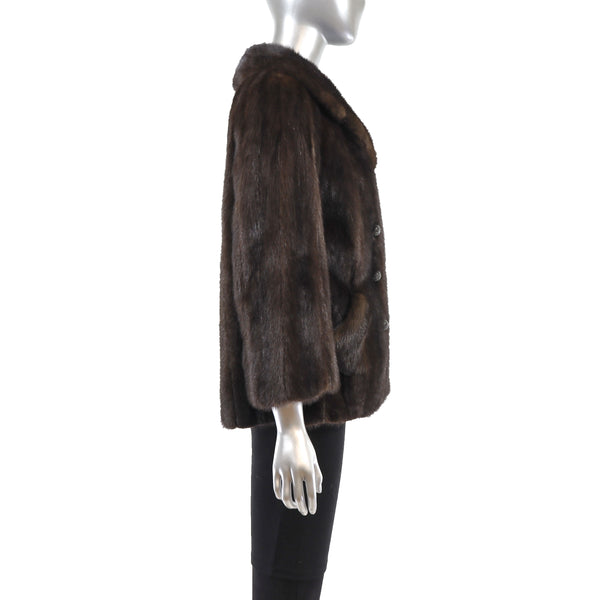 Mahogany Mink Jacket- Size M